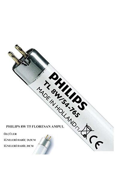 Philips 8w/54-765 T5 Floresan Lamba Beyaz Işık - Fiyatı, Yorumları