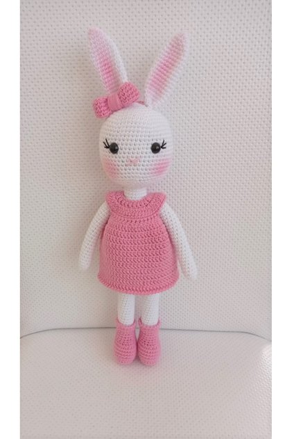 Pembeli Tavşan Amigurumi Örgü Oyuncak