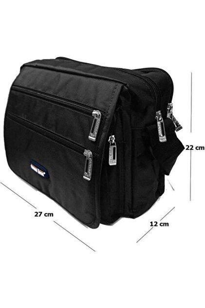 SEVENTEEN 22 x 27cm Siyah Büyük Askılı Postacı Çantası (2246