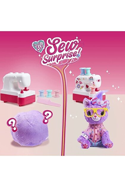 ピンクのこぶたちゃん  バスケット Cici Oyuncak Little Live Pets Scruff A Luvs Sew Surprise Purple