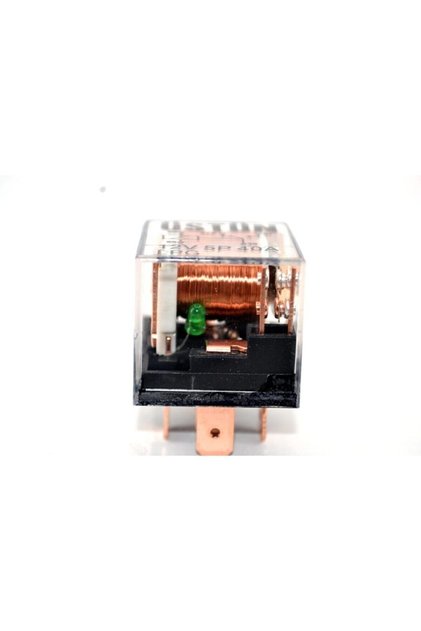 Mini Role Işıklı Şeffaf 40 Amper 5 Ayaklı Çift Platinli 12v (1 Adet)