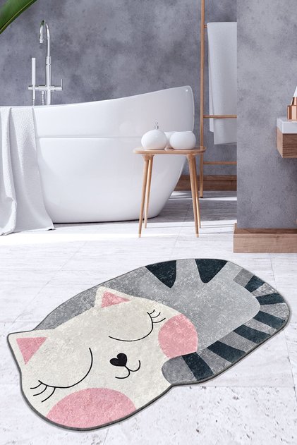 Big Cat 60X100 cm Bathroom Rug