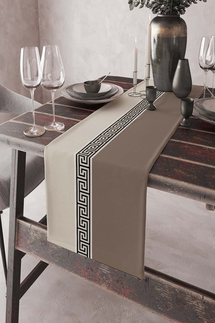 40x140cm Runner Tablecloth Premium Thai Feather Woven Stain Resistant Fabric Avangarde Rnr147