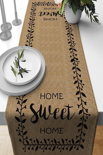 40x140cm Stain Resistant Premium Thai Feather Woven Fabric Table Cloth Runner Straw Look Rnr184