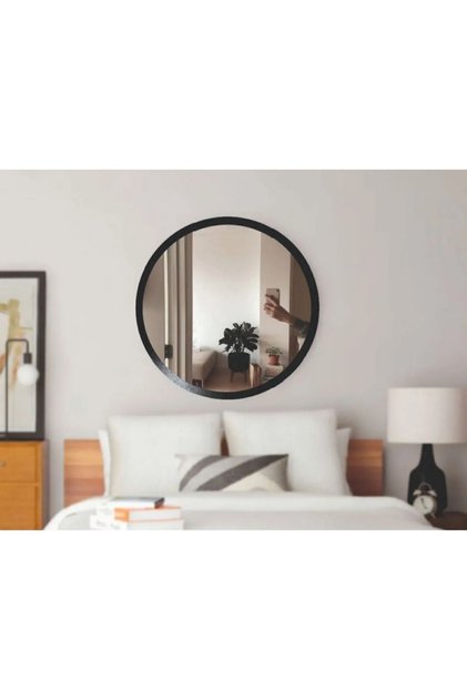 Duvar Aynası 40 Cm (Kırılmaz Plexiglass - Çivisiz Montaj )