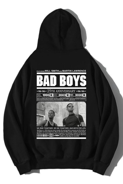 Unisex Oversize Bad Boys 25Th Anniversary Hoodie