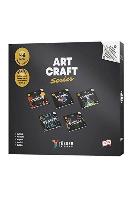 TÜZDER Yayınları ART CRAFT El Becerileri Seti 4-8 Yaş | 5 Kitap