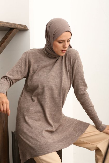 Vizon Balıkçı Yaka Triko Tunik