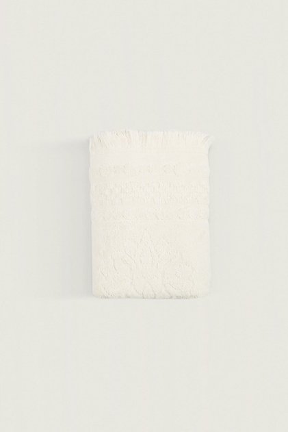 Rosima 100% Cotton Face Towel Ecru 50x90