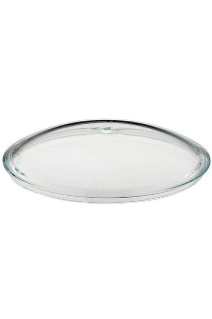 Cam Tencere Tava Kapağı 28 Cm Metal Kulpla
