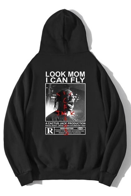 BRZ COLLECTION Unisex Oversize Travis Scott Cactus Jack Hoodie