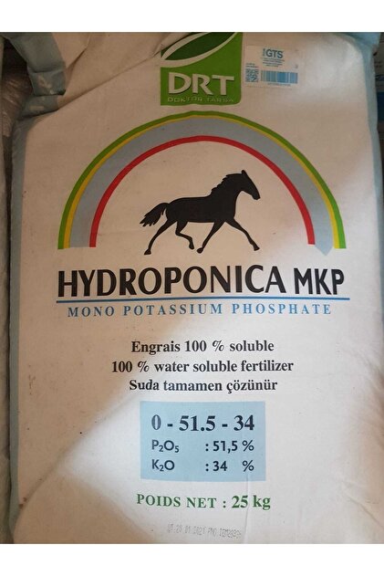 DOKTOR TARSA Hydroponica. Mkp. Mono Potasyum Fosfat. 25 Kg
