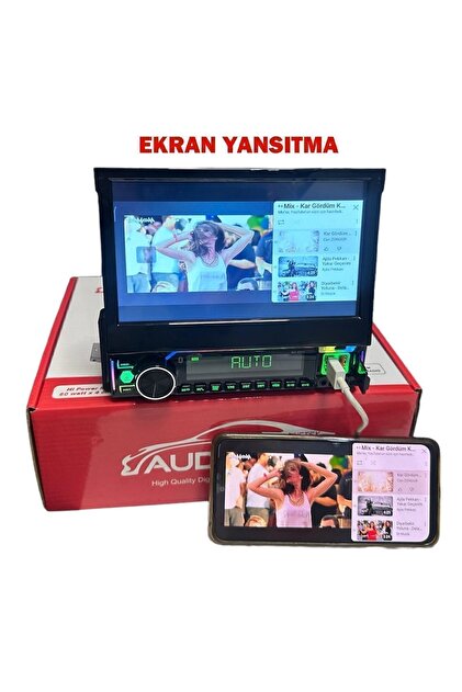 Audiomax 8810 Indash 7 Inch Double Teyp Uyumlu Bluetooth Mirror