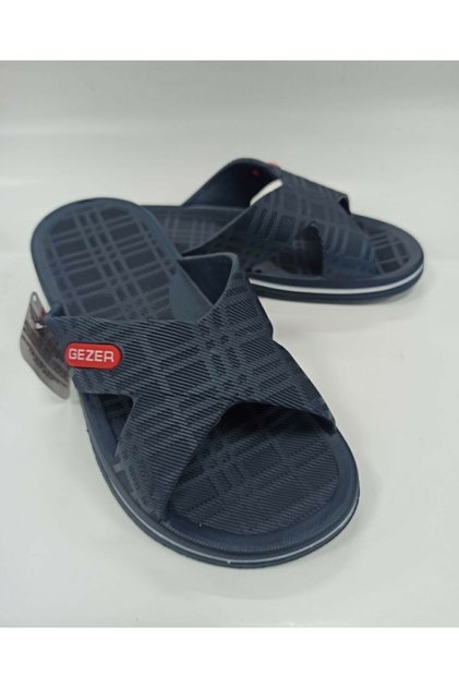 Wet Floor Men's Slippers Navy Blue