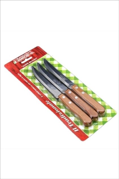 6 Adet Ahşap Saplı Steak Et Bıçağı