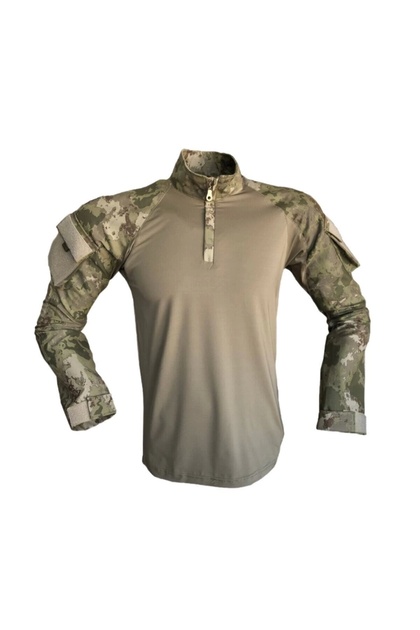تي شيرت رجالي باللون الأخضر Tsk New Camouflage Combat T-shirt