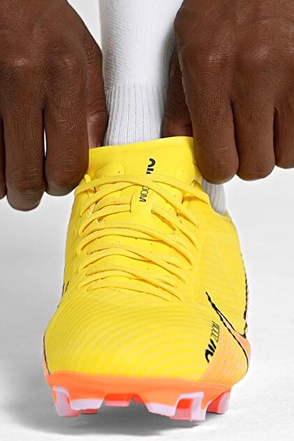 Nike Mercurial Air Zoom F.G. M.G. Men's Soccer Shoes Cleats Yellow