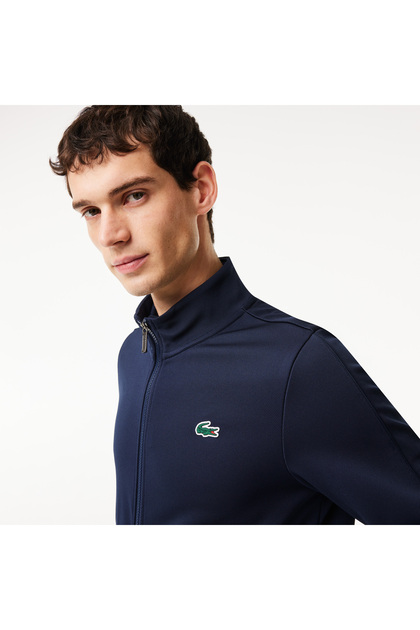 LACOSTE ネイビー ジャケット Lacoste SPORT Erkek Classic Fit Fermuarlı Lacivert Sweatshirt