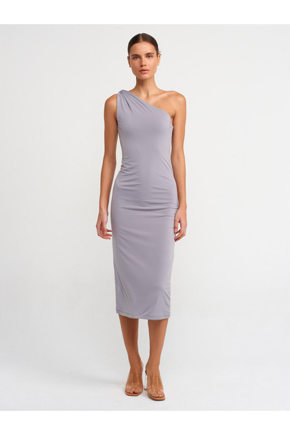90717 Midi Dress-Grey
