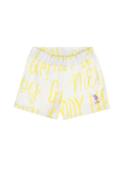 Children's White Knitted Shorts 50265382-Vr013