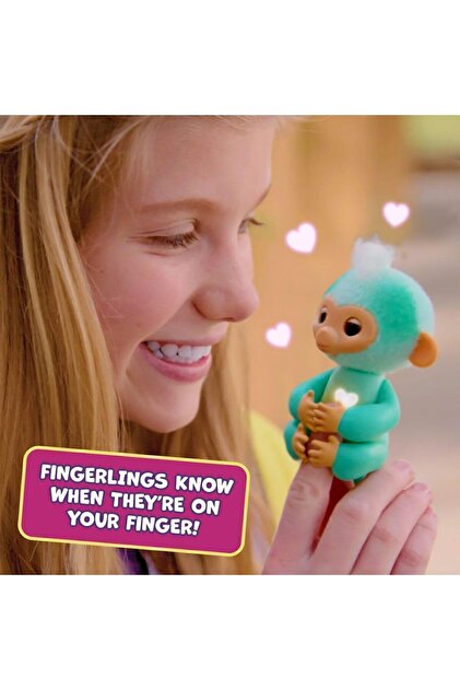 Cici Oyuncak Fingerlings Interactive Baby Monkey 70+ Sounds