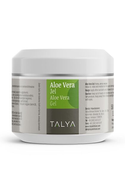 Aloe Vera Jel, Nemlendirici Vücut Jeli, 50 ml