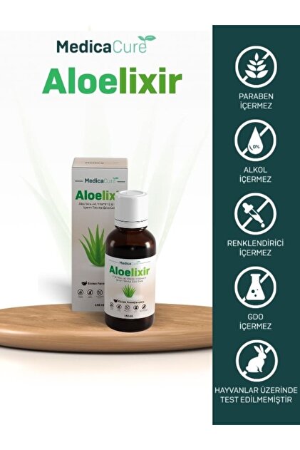 medicacure Aloelixir Aloe vera Jel, Vitamin E ve Inulin eren Takviye  Edici Gda