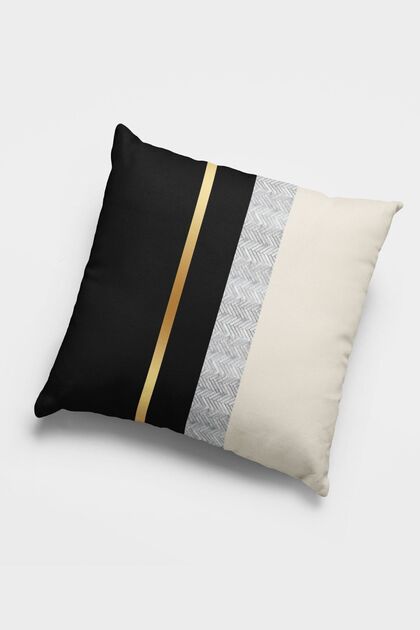 43x43cm Foil Striped Premium Thai Feather Woven Fabric Double Sided Throw Pillow Pillowcase Krl978