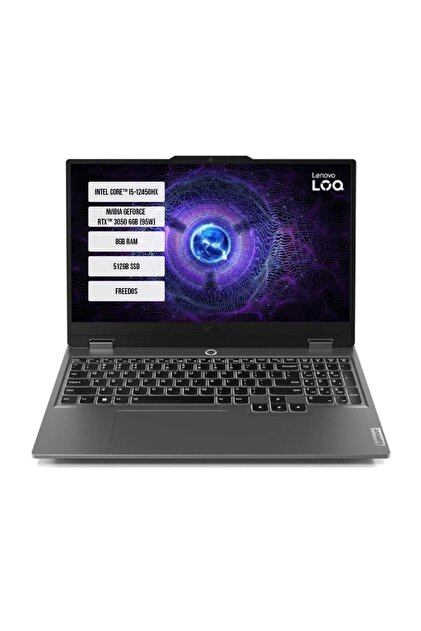LENOVO Loq 15ıax9 83gs007vtr I5-12450hx 8gb Ddr5 512gb Ssd Rtx3050