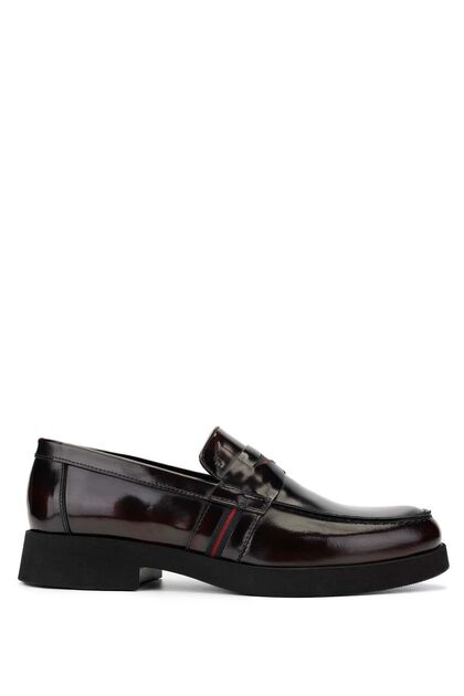 Men's Genuine Leather Claret Red Loafer Shoes