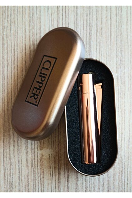 Clipper Metal Kutulu Şık Zarif Hediyelik Taşlı Çakmak - Fiyatı