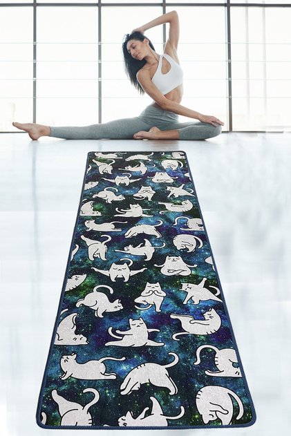 Bitila 60x200 Cm Yoga,spor,fitness,pilates Halısı Yoga Matı Yıkanabilir Kaymaz Djth