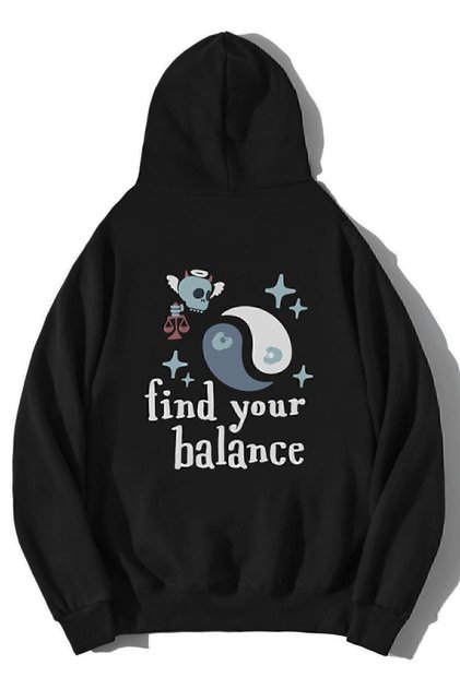 Unisex Oversize Find Your Balance Hoodie