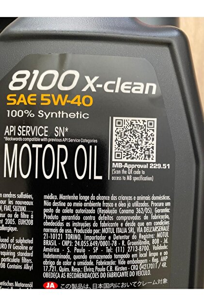 Motul 8100 X-clean 5w40 5 Litre - Fiyatı, Yorumları