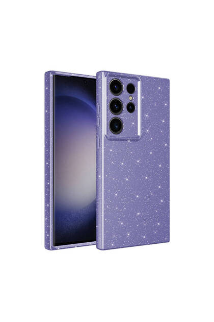 Samsung Galaxy S24 Ultra Case with Camera Protection Luminous Medium Hardness Durable and Glitter Luxury Shiny