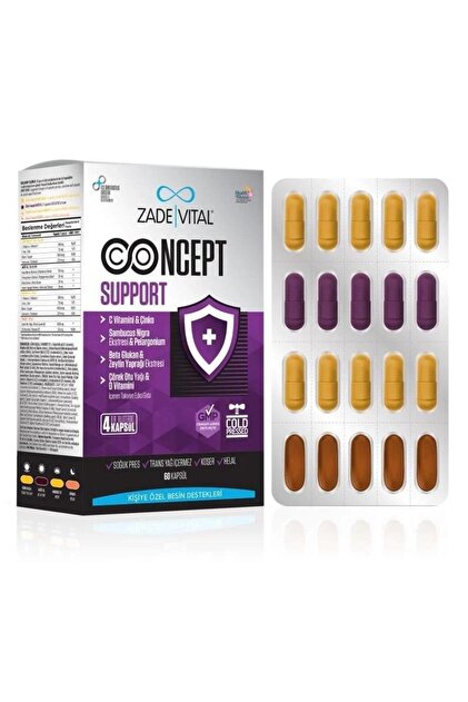 Zade Vital Concept Support 60 Kapsül - Fiyatı, Yorumları