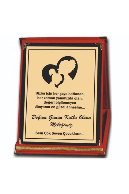 Orta Boy Anneler Için Doğum Günü Plaketi