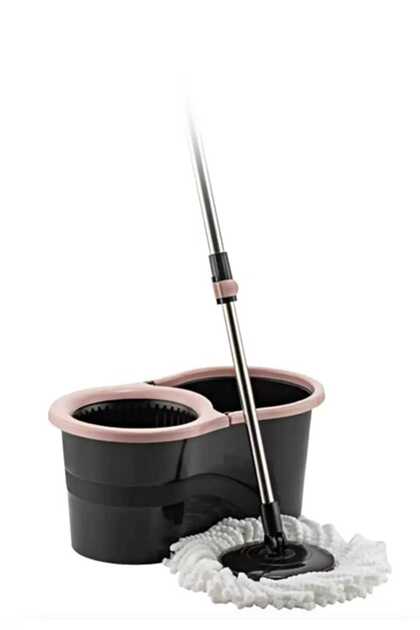 Sillgech 360 Smart Mop Jr. Black Siyah Temizlik Paspas Seti Pembe