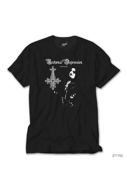 Μαύρο μπλουζάκι Nocturnal Depression