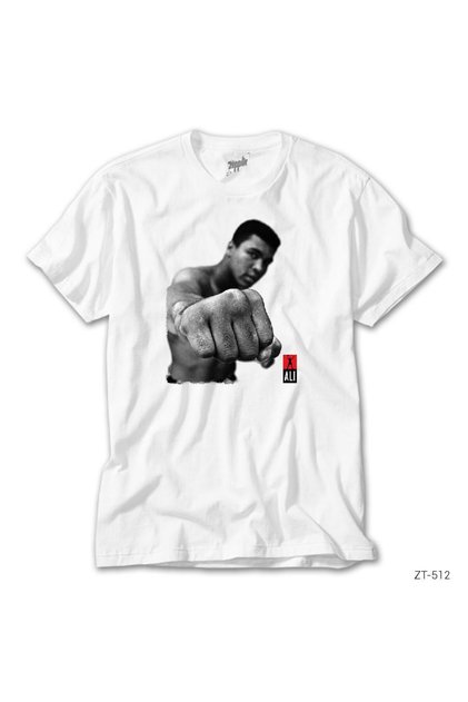 Muhammad Ali Punch White T-Shirt
