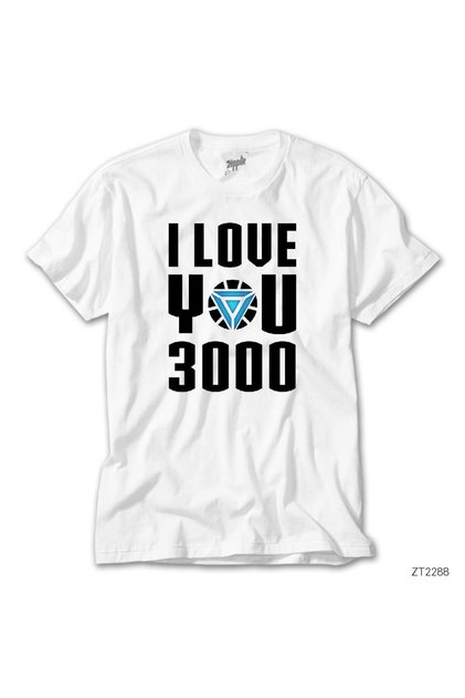 Iron Man Love 3000 White T-Shirt