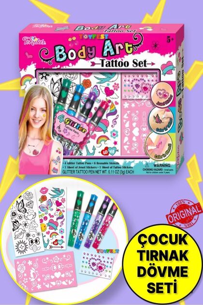 TOYFEST Tokidas Body Art Tattoo Set - Vücut Dövme Sanatı Seti