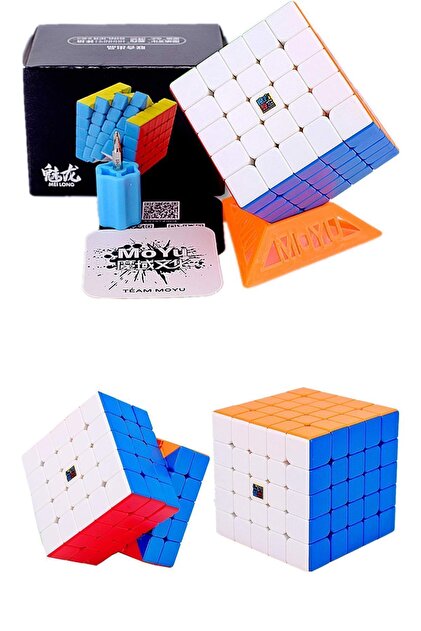 TOYFEST Moyu Meilong 5x5 Magnetic Cube 5M Mıknatıslı Standlı