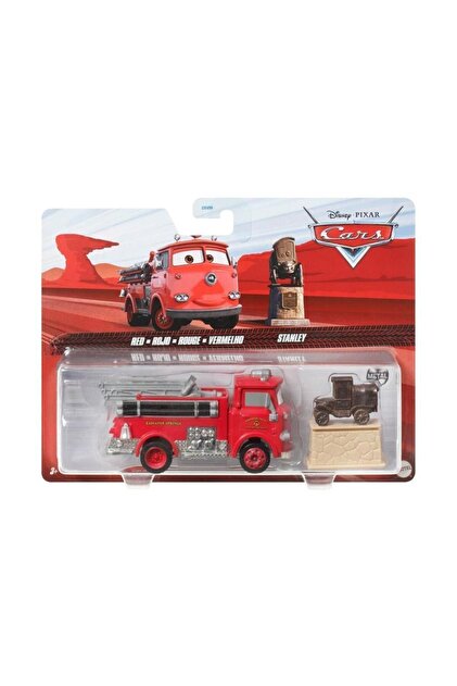 Cars İkili Karakter Araçlar Red - Rojo & Stanley Dxv99-hlh62