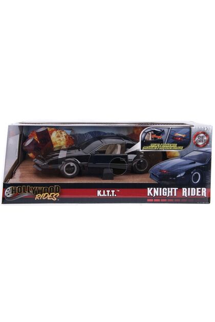 TOYFEST Efsane Kara Şimşek Knight Rider 1982 Pontiac Model Araba 1