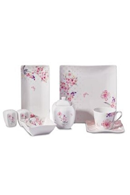 KORKMAZ Link Collection 28 Parça Kare Kahvaltı Takımı A8675