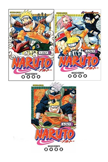 Gerekli Şeyler Yayıncılık Naruto 3 Cilt Türkçe Manga Set (1-2-3