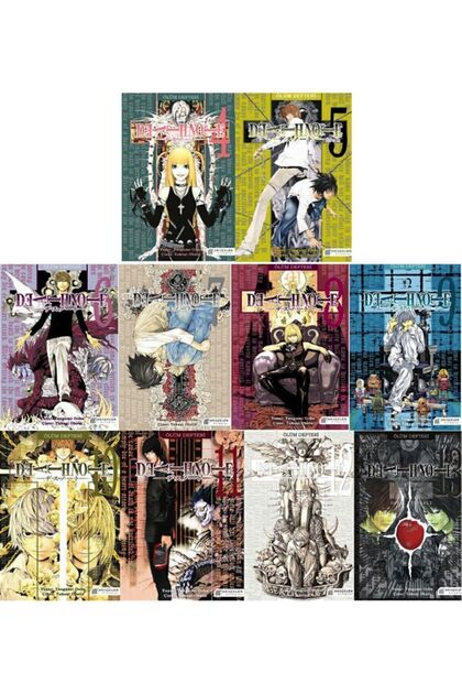 Romans Yayınları Death Note 4-5-6-7-8-9-10-11-12-13. Ciltler Manga