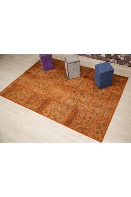 Patchwork El Dokuma Anadolu Halısı