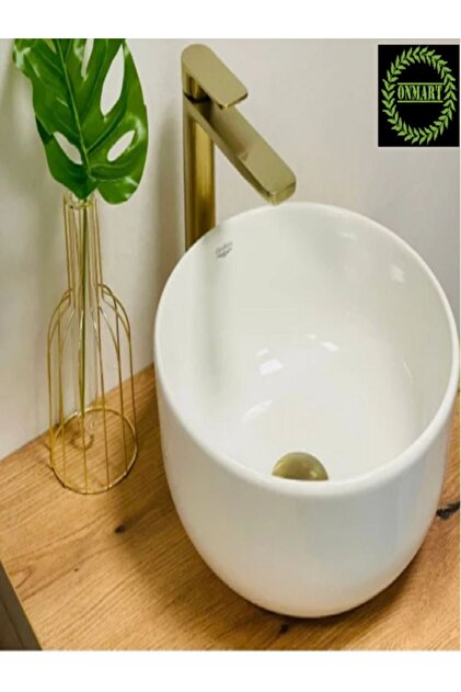 TURKUAZ Cerastyle Aqua 33 cm Tezgah Üstü Çanak Mini Lavabo